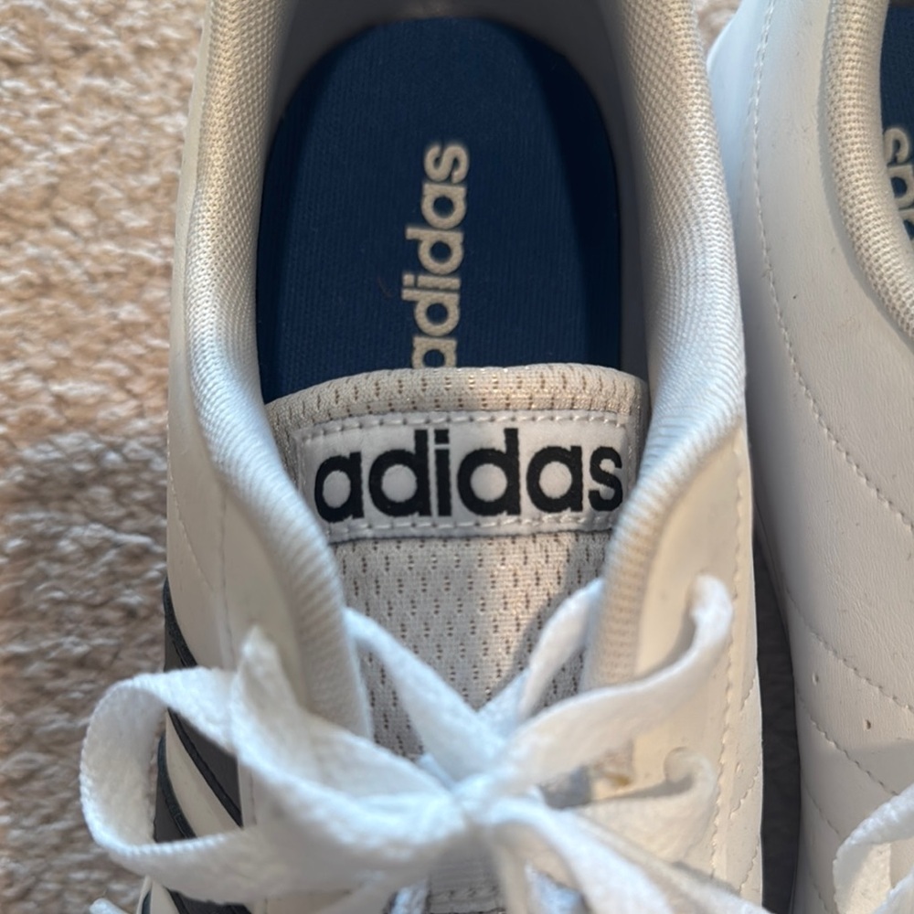 Adidas White and Black Classic Sneakers - Picture 2 of 7